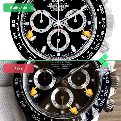 rolex daytona vs replica